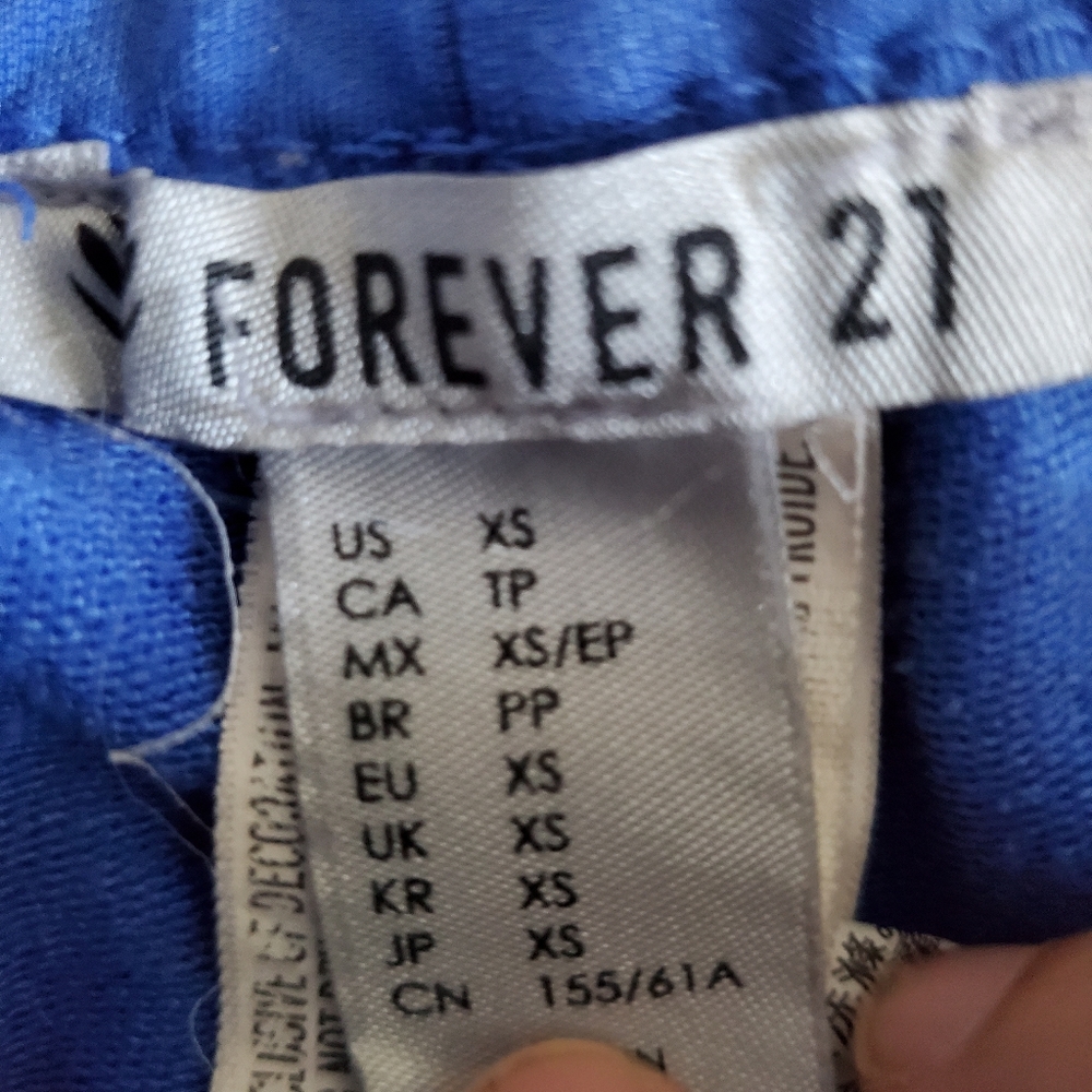 Forever 21 Blue and White Shorts - Picture 2 of 2